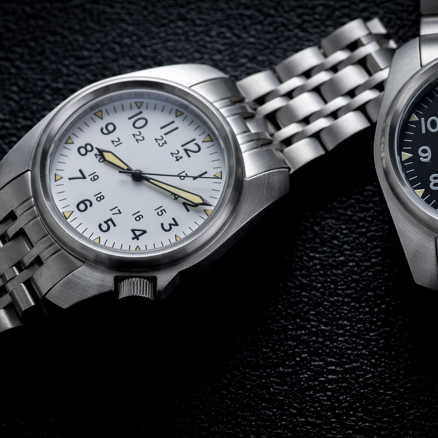 Sapphire Crystal Men Watches Japan movement waterproof 5Bar Swimming Luxury Business Stainless Steel vintage Pilot Men watch