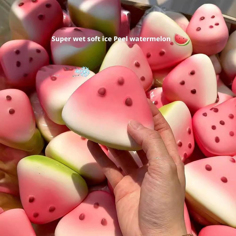 2026 New Squishy Watermelon Fidget Toy Stress Reliever Funny Pressure Reducer Prop Anti-Stress Slow Rising Fruit Pinch Squeeze