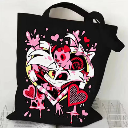 Popular Hazbin Hotel Vox Canvas Bag Shopping Tote Bag Shopper Bag for Fans Gift Latest Model Fashion Bag Derpy Merch Canvas Bag