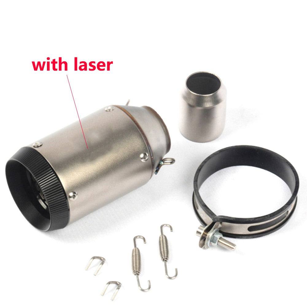 Universal Motorcycle Exhaust CNC Carbon Fiber Escape Muffler For Kawasaki Z900 FZ6 RC390 S1000XR