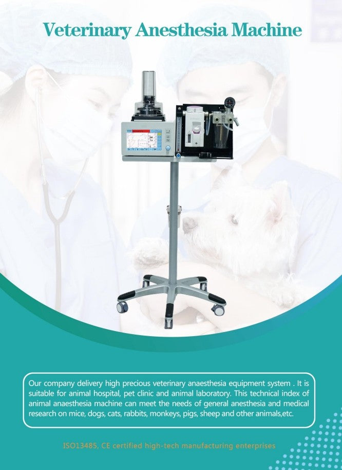 DA1200V2  Pet Veterinary Anaesthesia Respirator Pet Anaesthesia Machine Cats Dogs Respiratory Anaesthesia Machine Aluminium Type