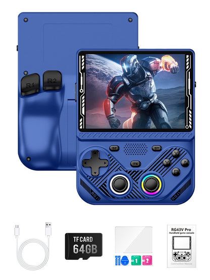AISLPC RG43V PRO Handheld Game Console Dual System 4.3"IPS Screen WIFI 6 RK3562 Chip 22000+Games Portable Pocket Video Player