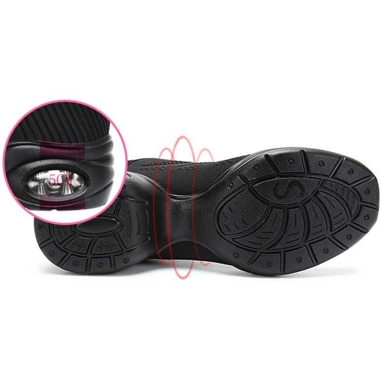 Women Dance Shoes Jazz Ballroom Dancing Comfortable Lady PU Soft Outsole Training Breathable Modern Tango Dance Sneakers