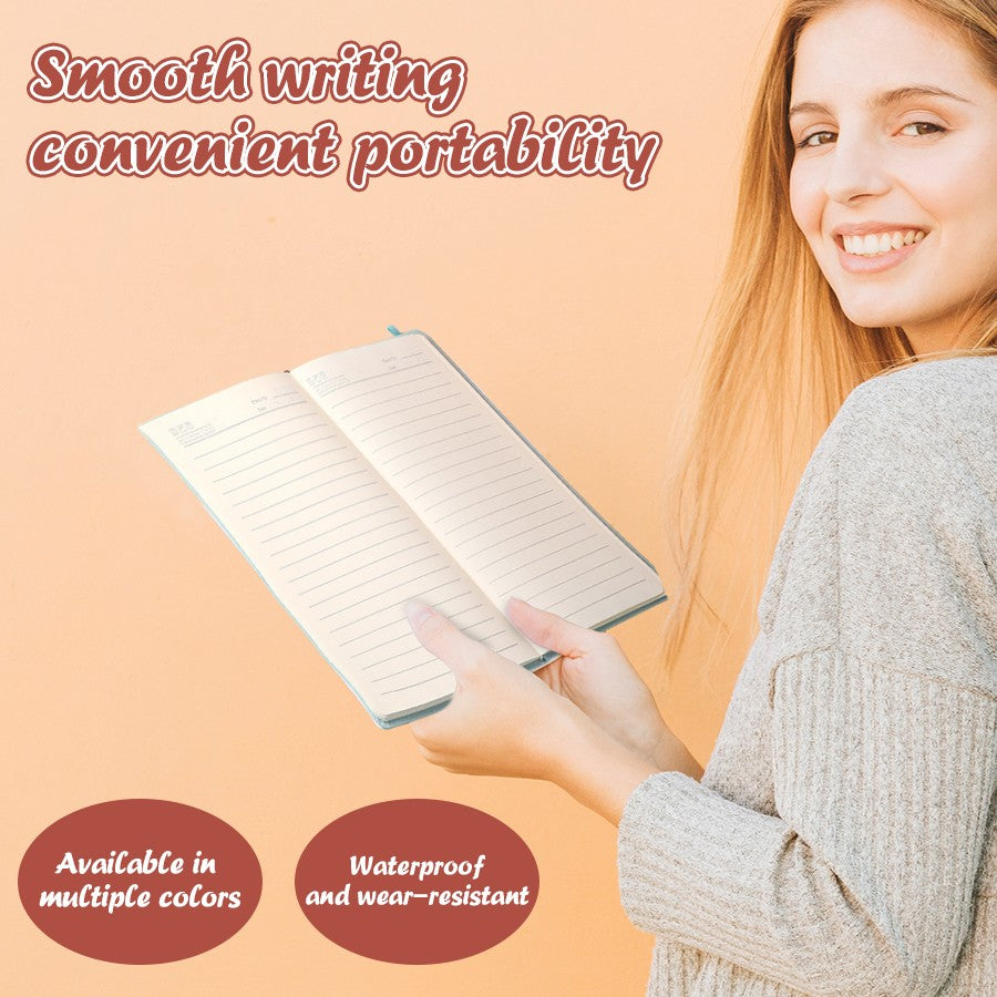 Popular A5 bound notebook, 200 pages, school supplies, agenda, suitable for offices, universities, couples, is the best gift