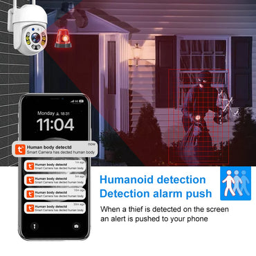 5MP HD 2.4G/5G Wifi IP Camera PTZ Outdoor waterproof Home Security protection Full Color Night Vision Surveillance Tuya Cam