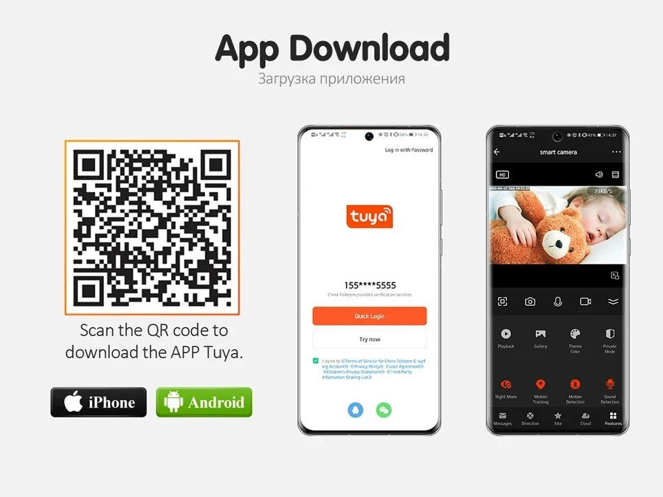 Tuya E27 Light Bulb Dual Screen WiFi Camera 5MP Indoor 5x Zoom PTZ Security Camera IR Color Night Vision Wireless Surveillance