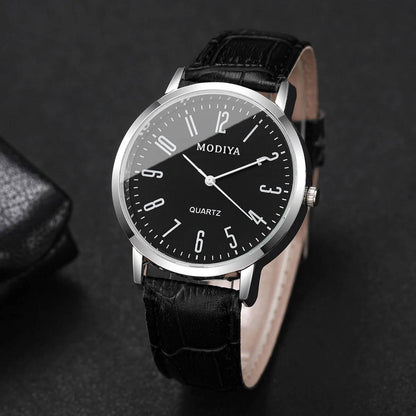 3PCS/Set Fashio Arabic Dial Men Business Watches Casual Leather Strap Quartz Wristwatches Reloj Hombre?Without Box?