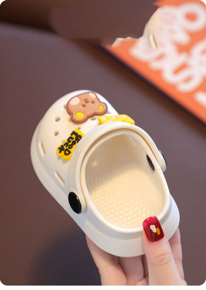Children's Slippers Summer Boys and Girls Cartoon Cute Anti-Slip Open-Toe Clogs Infant Toddler and Big Kids Sandals