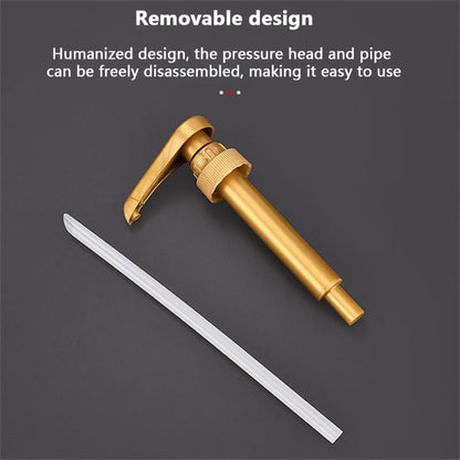 Leeseph Syrup Pump Dosador de Xarope Bomba de Xarope Dourada para Garrafa de Xarope de 750ml/25.4oz Bombas de Xarope para Cafeteria