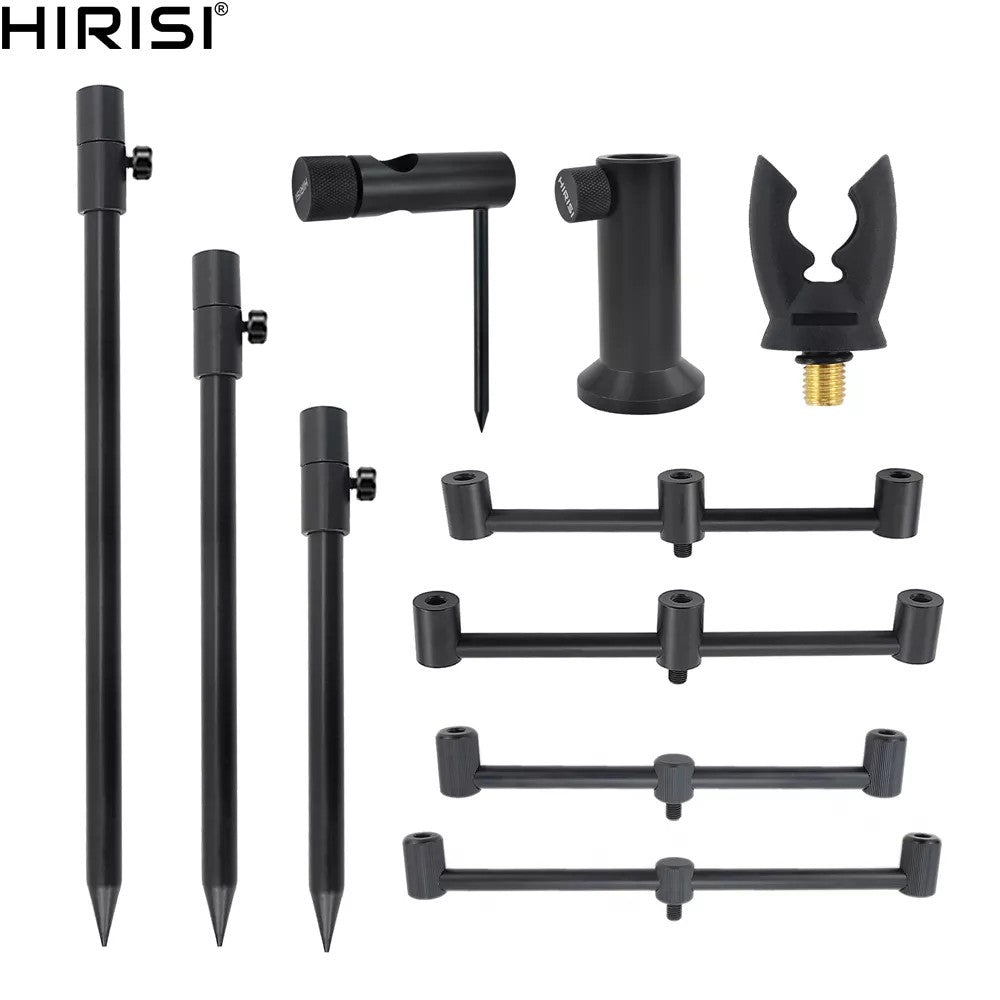 Hirisi Carp Fishing Rod Pod, Bank Stick e Buzz Bar, Suporte para Vara de Pesca, Apoia a Vara de Pesca
