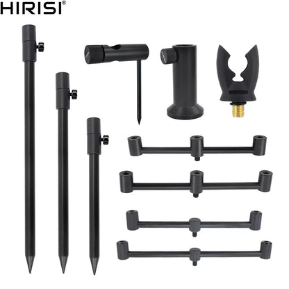 Hirisi Carp Fishing Rod Pod, Bank Stick e Buzz Bar, Suporte para Vara de Pesca, Apoia a Vara de Pesca