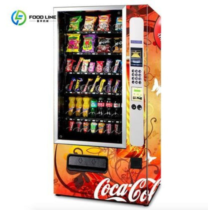 Customized Wrap Small Snack and Lash Vending Machine Features SDK Function and Credit Card Payment System