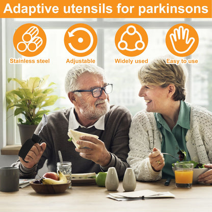 Disabled Cutlery Weighted Feeding Dinnerwares Elderly Adaptive Spoon Fork Tableware Eating Parkinsons Dinnerware Kitchen Tools