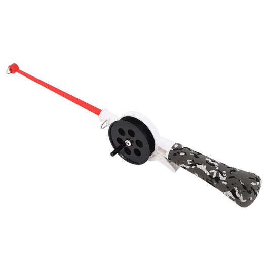 Vara de Pesca de Gelo de Inverno Integrada Portátil de 34cm com Carretilha e Acessórios, Vara de Pesca de Gelo Infantil