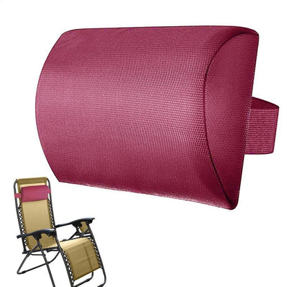 Multifunction Folding Recliner Teslin Lounge Chair Outdoor Chaise Lounge Chairs Sponge Pillow Headrest Comfortable