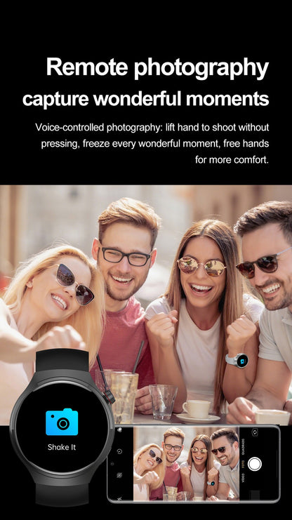 Smartwatch Esportivo Watch 4 Pro Masculino Tela AMOLED HD 360*360 Frequência Cardíaca Chamada Bluetooth IP68 À Prova D'água Música Novo SmartWatch 2025