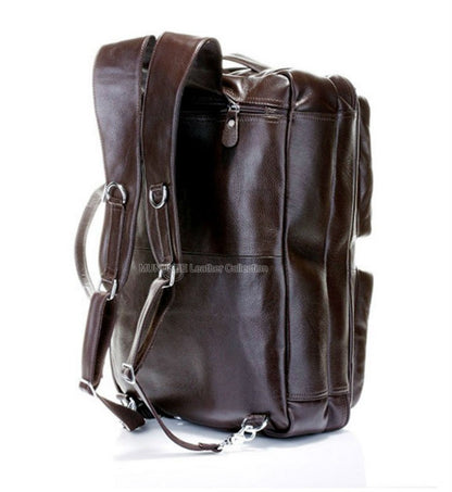 Bolsa de Viagem Masculina de Couro Genuíno Legítimo de Grão Integral Multifuncional, Bolsa de Viagem de Couro, Bolsa de Viagem Grande, Bolsa de Fim de Semana