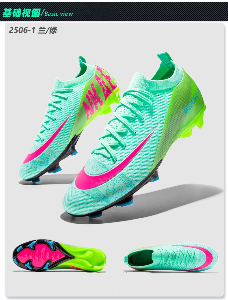 New Men Soccer Shoes TF/FG Society Match Cleats Football Field Boots Indoor Professional Training Original Women Football Shoes