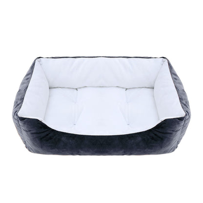 Cama para Cães e Gatos, Quadrada, Pelúcia, Canil, Sofá-Cama para Cães de Porte Médio e Pequeno, Almofada Calmante para Pets, Casa, Artigos para Animais de Estimação, Inverno