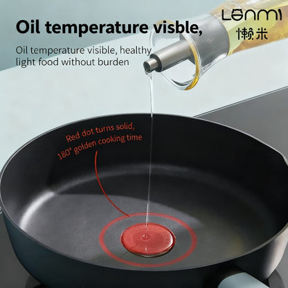 Fritadeira Funda Antiaderente 24cm LAN MI Panela para Fritar Wok Panela para Café da Manhã Panela para Panqueca Panela de Corpo Mais Fundo Panelas Multifuncionais