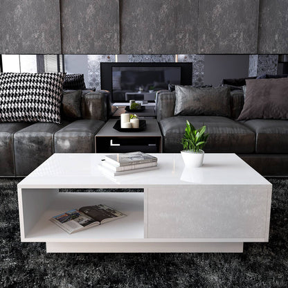 Coffee Table Living Room Table Storage Table Tea Table Modern High Gloss Rectangular Coffee Table Tea Table Storage Living Room