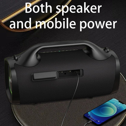 Caixa de Som Sem Fio Zealot S79 100W, Subwoofer Portátil para Exterior, Qualidade de Som Hifi, Pareamento Duplo, Carregamento Rápido, 24000mAh.