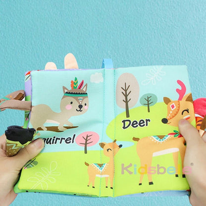 Soft Baby Books 0-6 Months Infants Toy 0 to 12 Months Crinkle Cloth Books For Newborns Stroller Toys Tummy Time  Sensory Toys