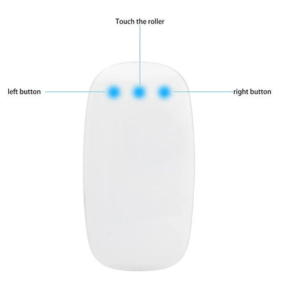 Mouse de Computador Sem Fio Bluetooth Xiaomi Magic Recarregável Touch Fino Ergonômico Modo Duplo Silencioso para PC Apple Macbook Air
