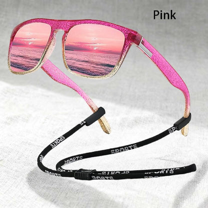Fashion With Chain Square Sunglasses For Men Women Driving Fishing Brand Designer Sun Glasses Man UV400 Eyewear