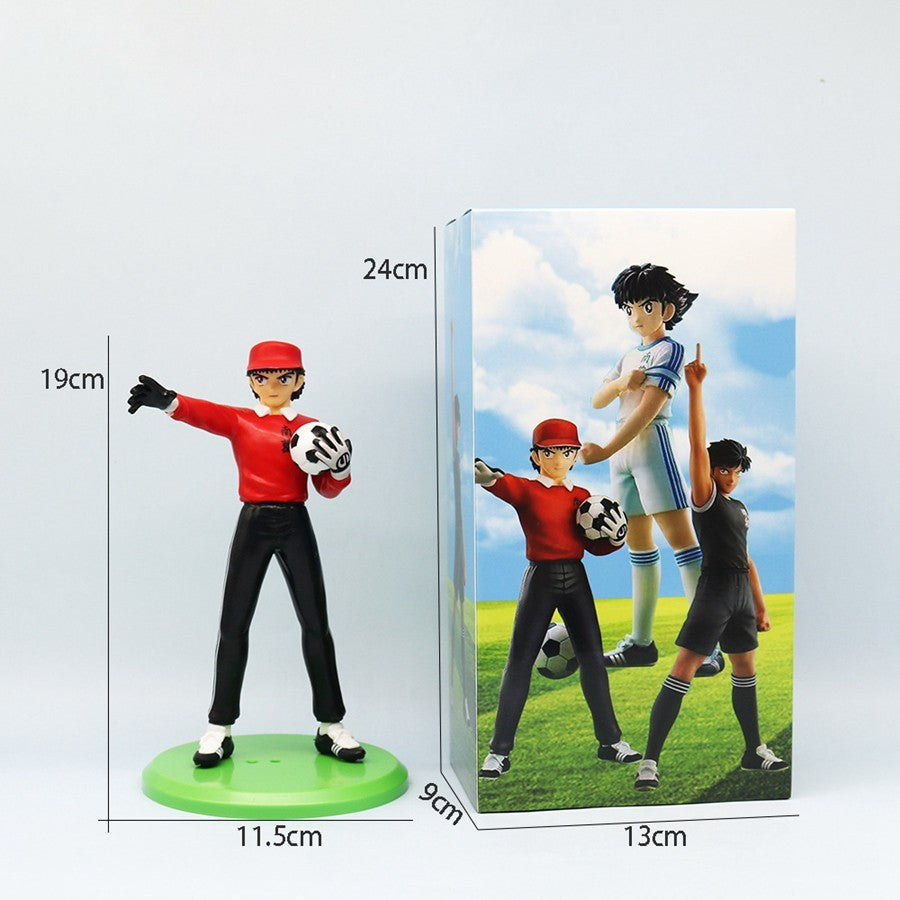 18cm Capitão Tsubasa Anime Boneco Ozora Tsubasa Figuras de Ação Hyuuga Kojirou/Wakabayashi Genzou Coleção de Estatuetas Brinquedos de Modelo