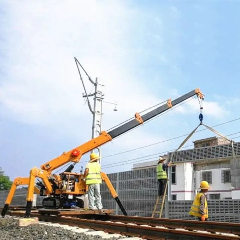 5 Ton Spider Crane with Modular Design, Quick-Change Attachments & Universal Tool Interface for Versatility