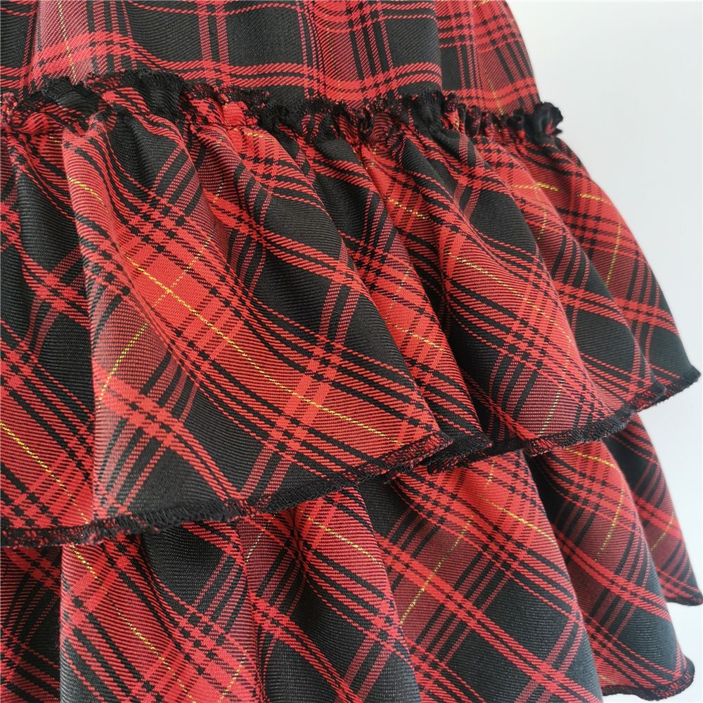High Waist Slim Lolita Cosplay Y2k Skirt Japanese College Style Youth Girl Plaid Skirt Female Goth Skirt Pink Skirt