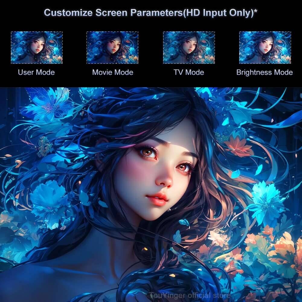 Projetor Touyinger L9 1080P Mini Portátil Full HD 4K Vídeo Projetor 15000 Lumens Home Theater Beam TV Opção Versão Android