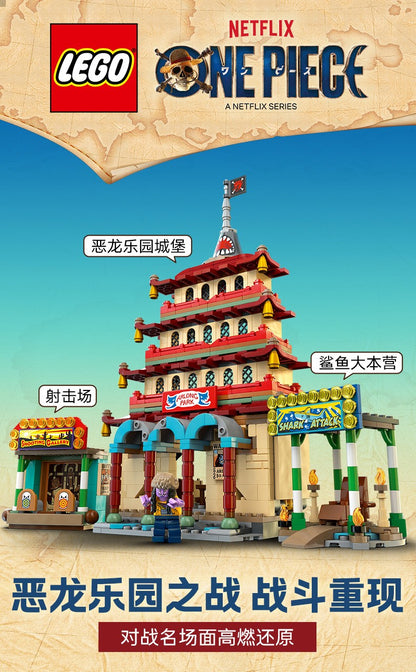 Lego One Piece 75638 Batalha no Paraíso do Dragão Blocos de Montar Educacionais Brinquedo Presente de Dia das Crianças para Meninos e Meninas