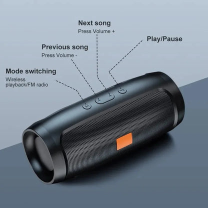 Xiaomi Portable Dual Bluetooth Speaker Stereo Outdoor Playback Fm Voice Broadcasting Portable Subwoofer 50 Wireless Speaker