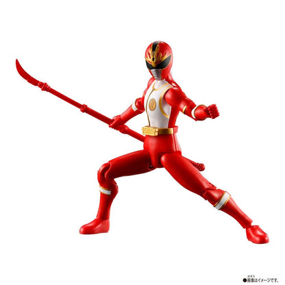 Em estoque, original Bandai Action Hero Super Sentai Power Rangers Coleção Red Rangers Bonecos de Ação Modelo Brinquedo Presente