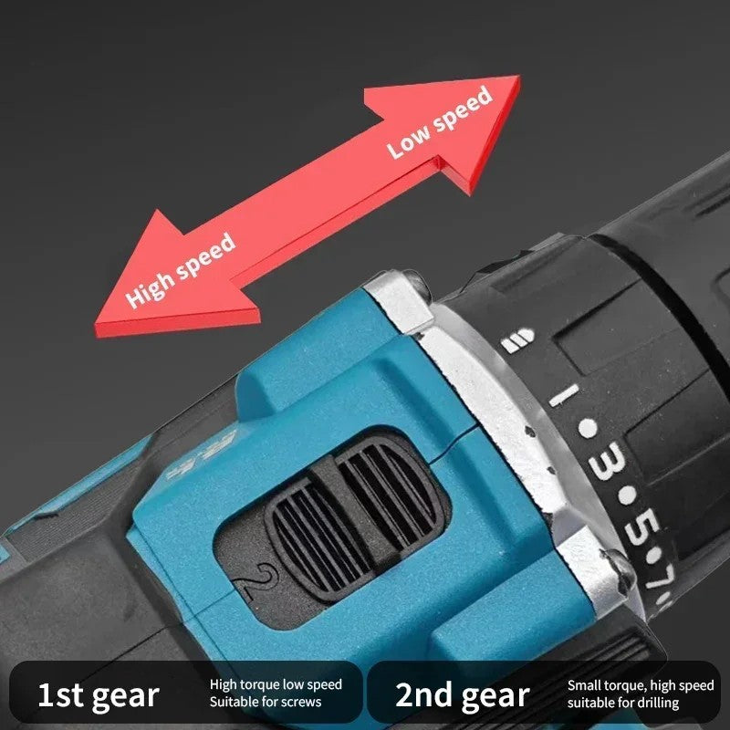 Parafusadeira/Furadeira a Bateria Makita DDF487 18V Sem Escovas Elétrica de Impacto Recarregável Ferramenta Elétrica Makita 18v. Original