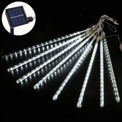 50cm 8Tubes Solar LED Meteor Shower Light Holiday String Light Waterproof Garden Christmas Decoration Outdoor Meteor Rain Lights