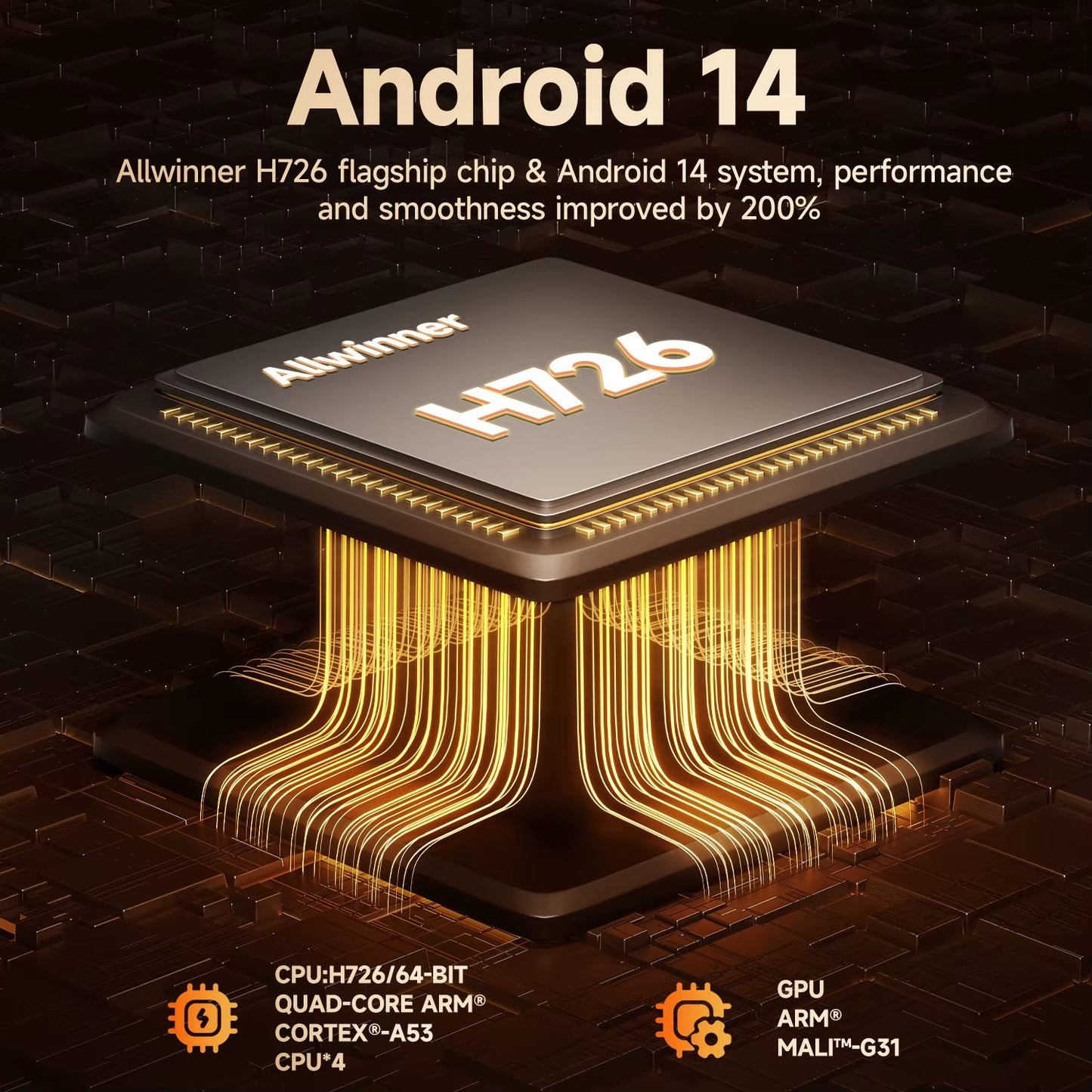 Projetor Magcubic Android 14 900 ANSI Foco Automático Nativo 1080P Suporte 8K Com Wifi6 BT5.4 Portátil para Filmes ao Ar Livre HY350Max