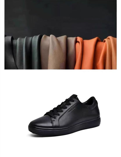 Men Sneakers Casual Shoes Men Flats Zapatillas Hombre Lightweight Genuine leather Breathable Shoes Men Black Sports Board Shoes