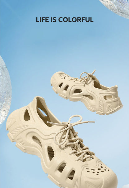 Super Cool Beach Sandals Comfortable Thick EVA Soles Antislip Outdoor Slippers Fashion Slides Street Normal Style Shoes