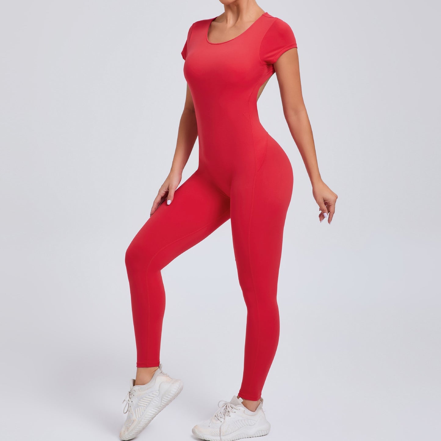 Yoga Set Sexy Backless One-piece Suit Female Rompers Quick Dry Yoga Clothing Workout Bodysuits Flared Sports Jumpsuit Women