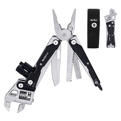 NexTool 11 em 1 Multiferramenta Chave Inglesa W4 Alicate Chave Ajustável Canivete Ferramentas Manuais Chave de Fenda Serra para Madeira Ferramentas para Trabalhar Madeira