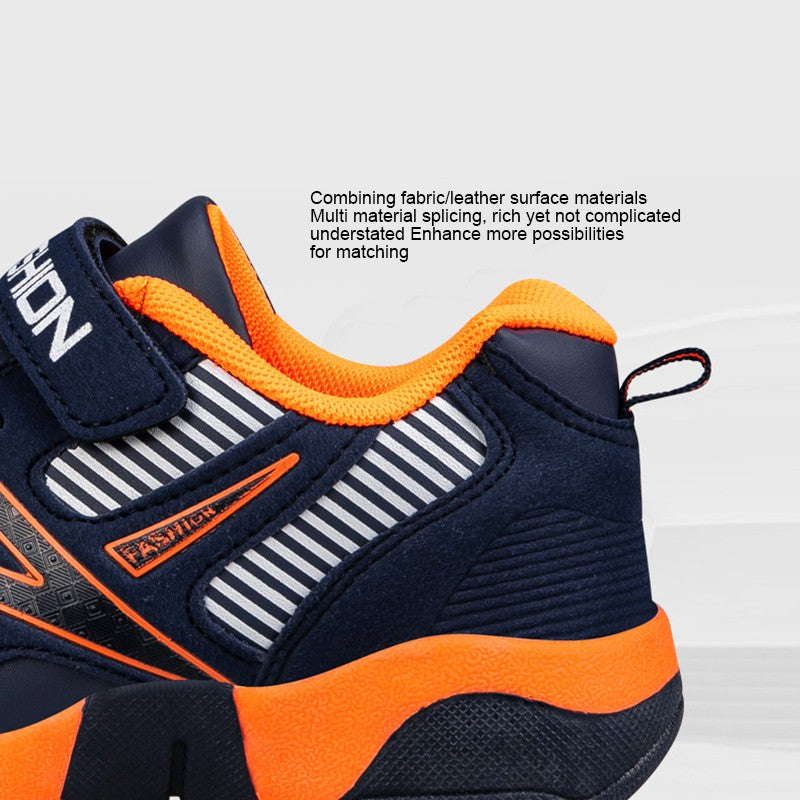 Children's Boys Shoes School Sports Fashion Leather For Kids Tennis Casual Sneakers Children Boy Running 7-12Years Walking Shoe