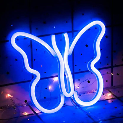 USB/Battery LED Neon Lights Sign for Wall Art Decor Heart Gaming Bar Bedroom Decoration Hanging Neon Sign Party Alien Night Lamp