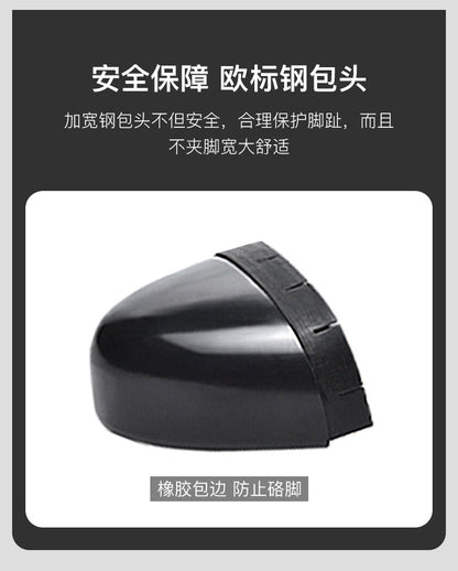 Men's Military Tactical Boots Army Boots Men Side Zipper Military Boots Men Anti-Slip Ankle Boots Work Safety Shoes Hiking Shoe