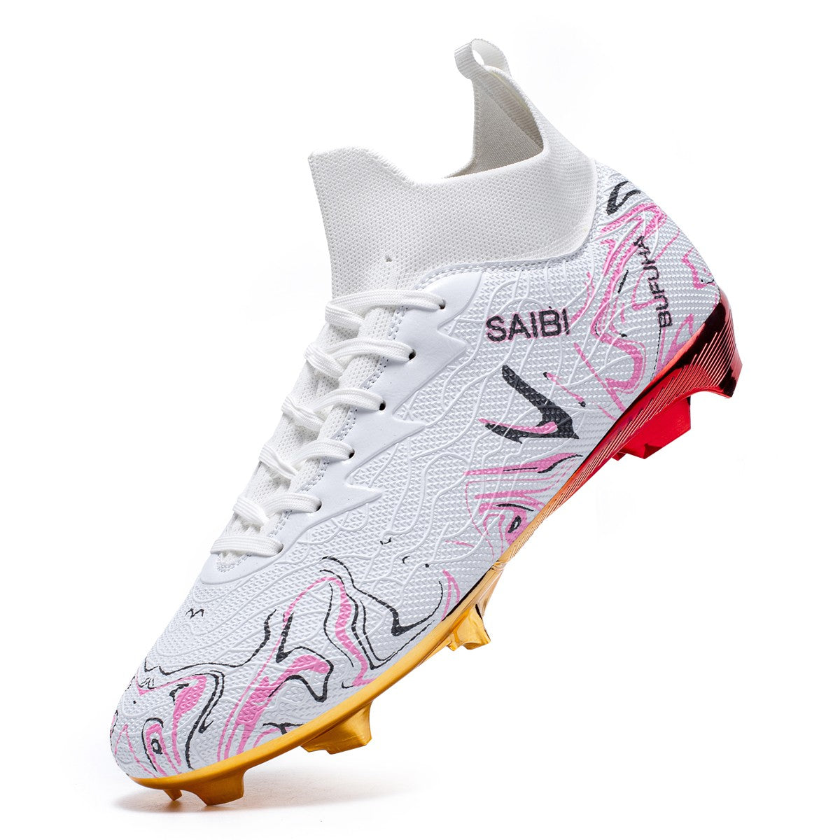 Premium Football Boots Feature Gold Plated Metal SG Studs For Professional Training and Competition Unisex Soccer Cleats