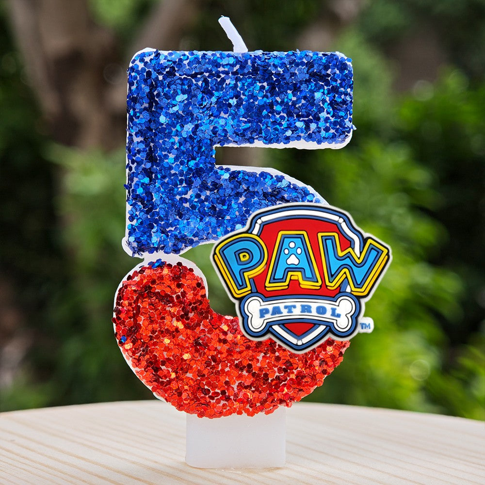 Paw Patrol Candle 0-9 Number Candle Paw Patrol Cartoon Character Party Cake Plug-in Birthday Cake Decoration Baby Shower Gift