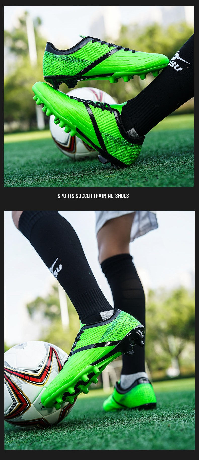 Training Men Soccer Shoes Society Cleats Professional Football Shoes Indoor Non-Slip Football Field Boots Low Cut Sneaker Unisex