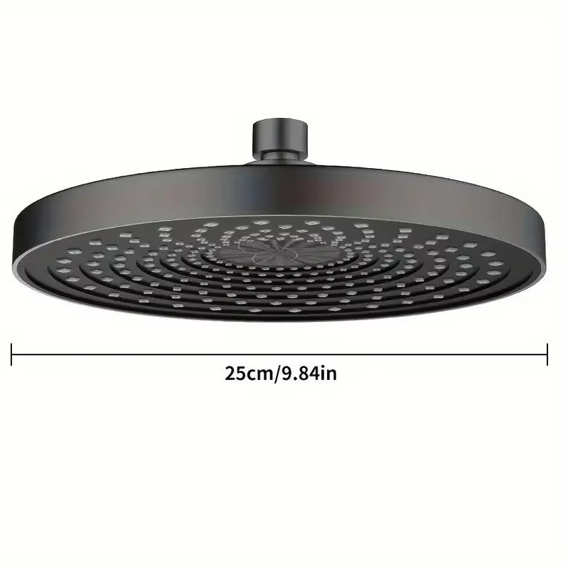 25cm Top Spray Large Water Volume Booster Shower Head Pressurized Single Head Home Bathroom Shower Head